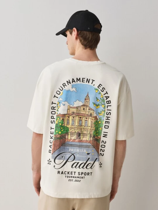 Foto van product Next Shirt lichtblauw / cappuccino / zwart / wit