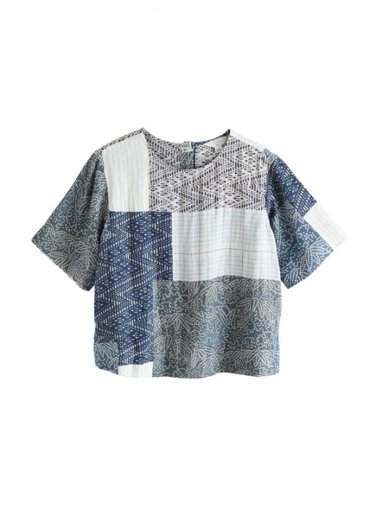 Foto van product Next Shirt lichtblauw / donkerblauw / basaltgrijs / wit