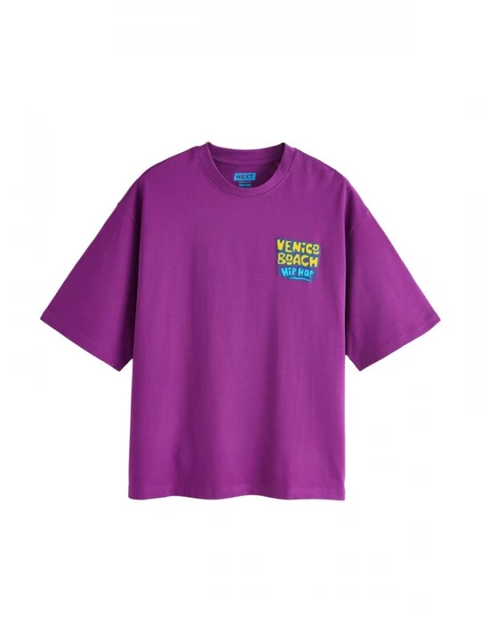 Foto van product Next Shirt lichtblauw / donkerblauw / geel / lila
