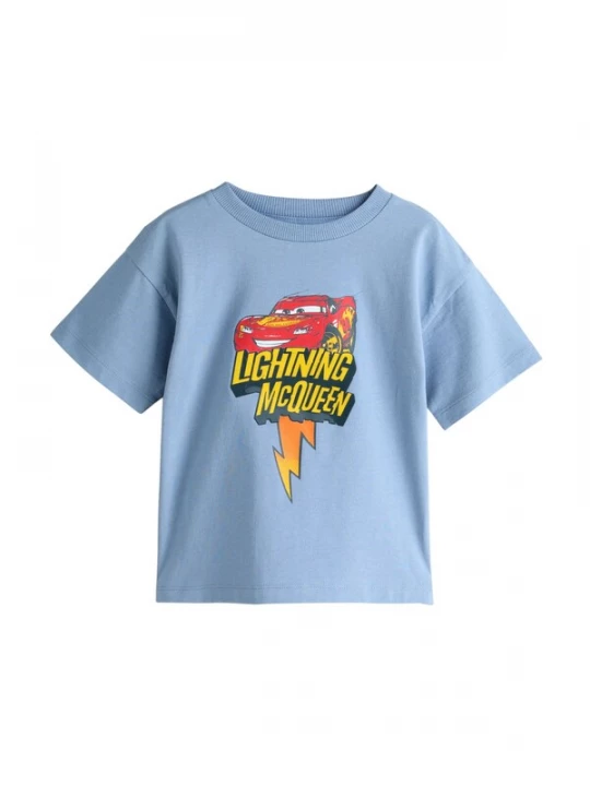 Foto van product Next Shirt lichtblauw / donkergeel / knalrood / wit