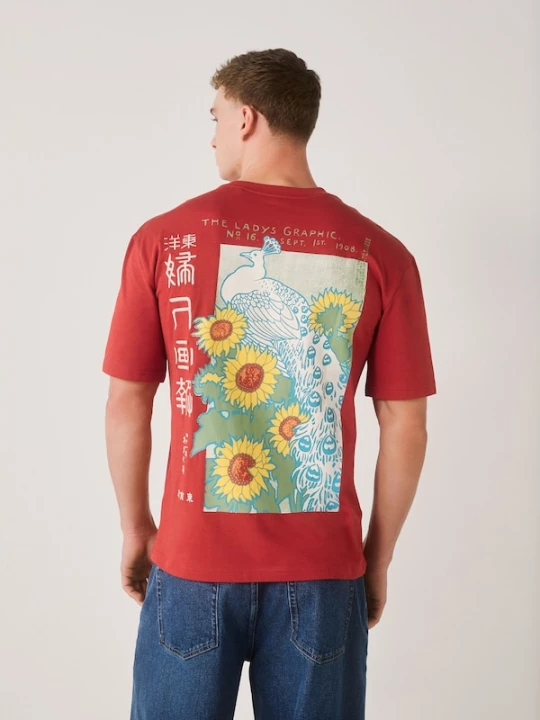 Foto van product Next Shirt lichtblauw / geel / rood / offwhite
