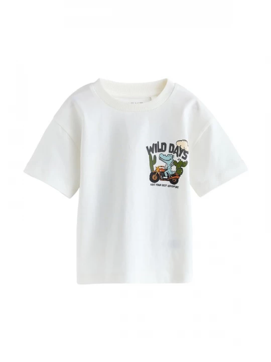 Foto van product Next Shirt lichtblauw / geel / zwart / wit