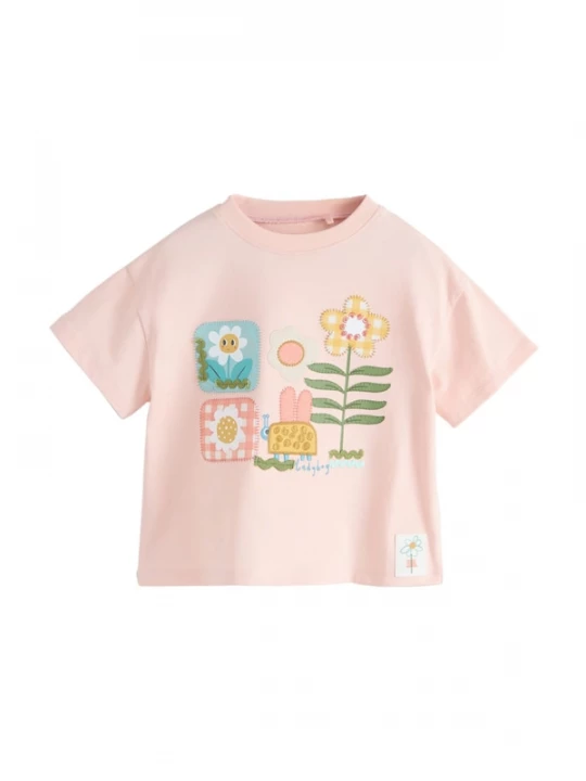 Foto van product Next Shirt lichtblauw / groen / rosa / wit