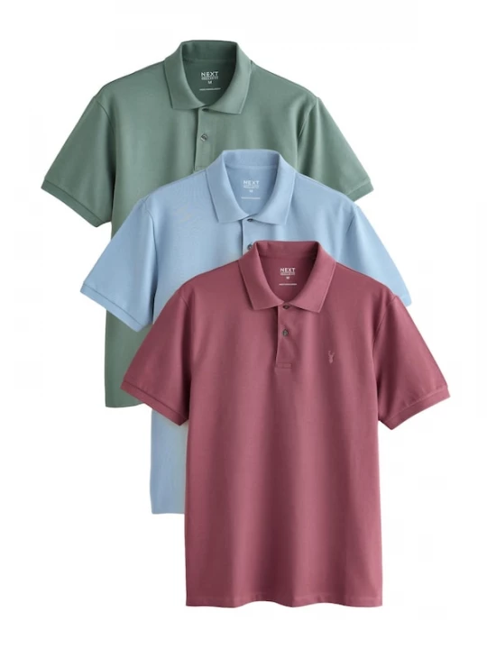 Foto van product Next Shirt lichtblauw / jade groen / bourgogne