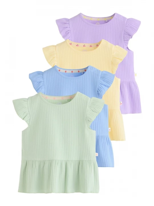 Foto van product Next Shirt lichtblauw / lichtgeel / mintgroen / lavendel