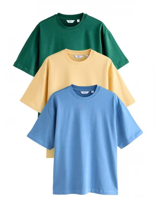Foto van product Next Shirt lichtblauw / lichtgeel / smaragd