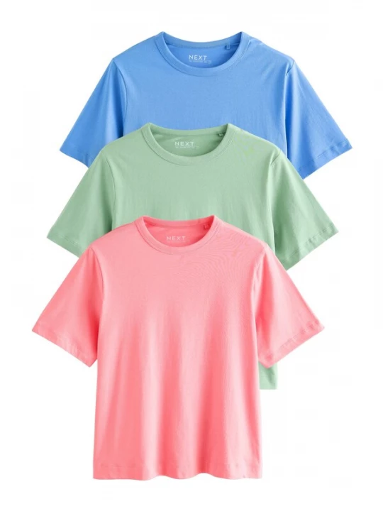 Foto van product Next Shirt lichtblauw / lichtgroen / pitaja roze