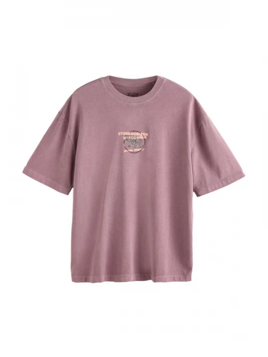 Foto van product Next Shirt lichtblauw / lila / pasteloranje / zwart