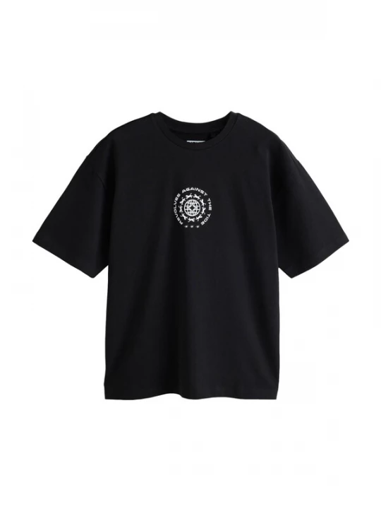 Foto van product Next Shirt blauw / oranje / zwart / wit