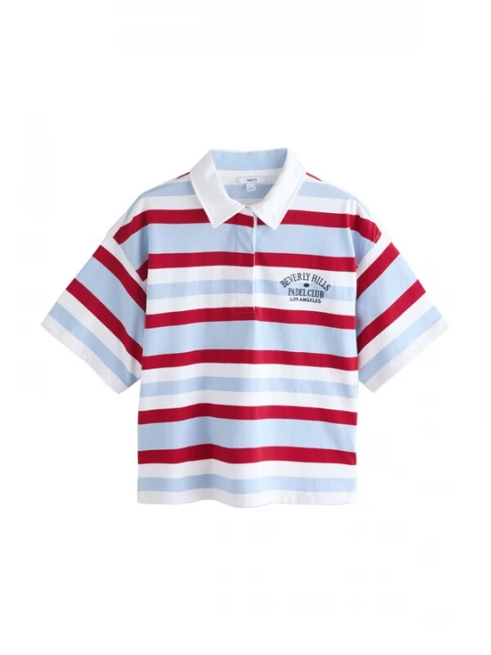 Foto van product Next Shirt lichtblauw / rood / wit