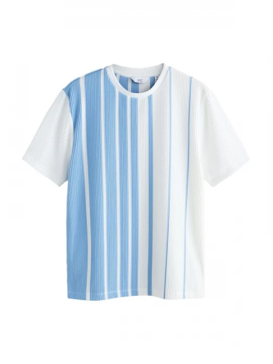 Foto van product Next Shirt lichtblauw / wit