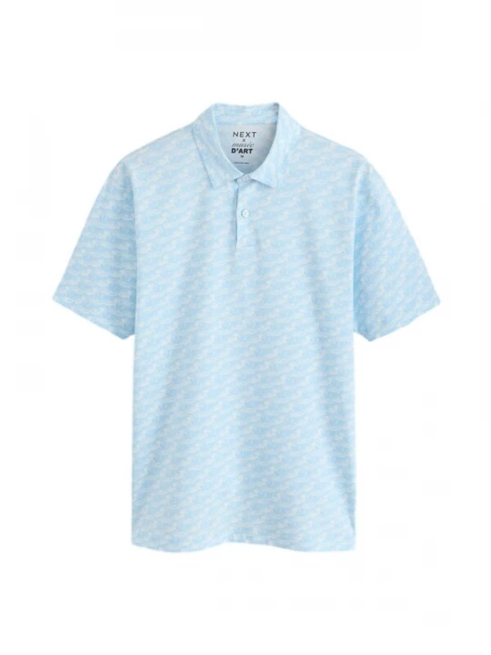 Foto van product Next Shirt lichtblauw / wit