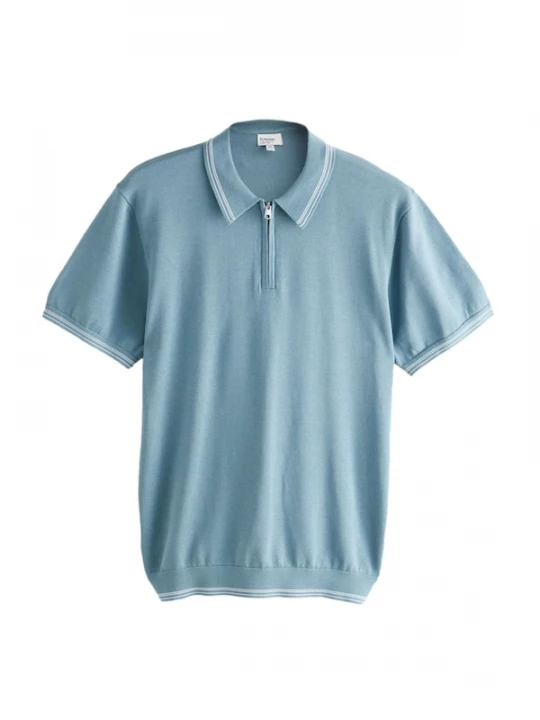 Foto van product Next Shirt lichtblauw / wit