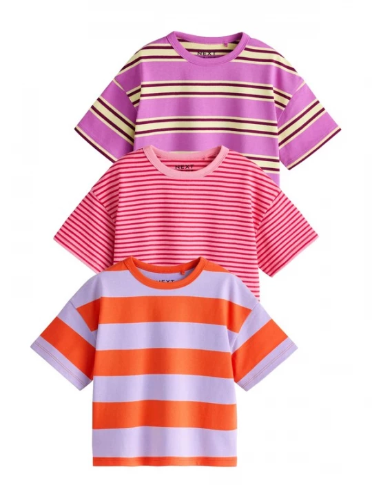 Foto van product Next Shirt lichtgeel / lichtlila / oranje / pink