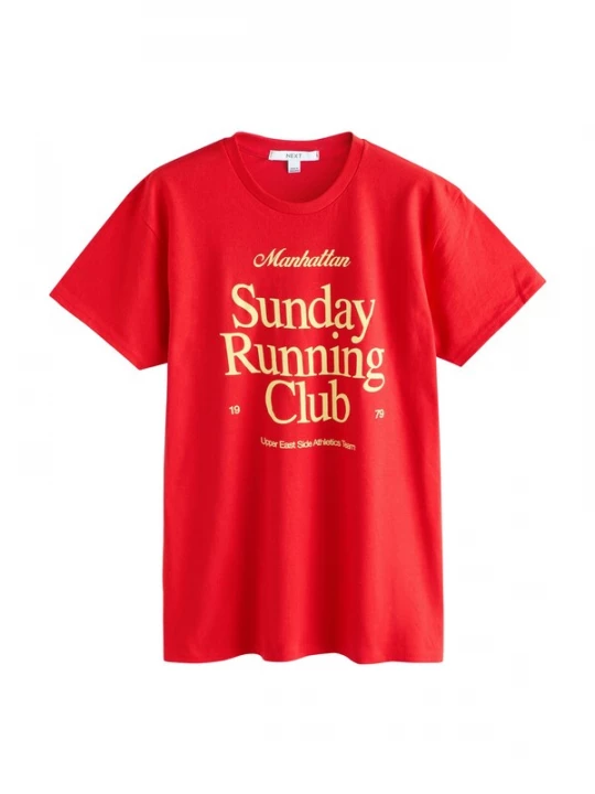 Foto van product Next Shirt lichtgeel / rood