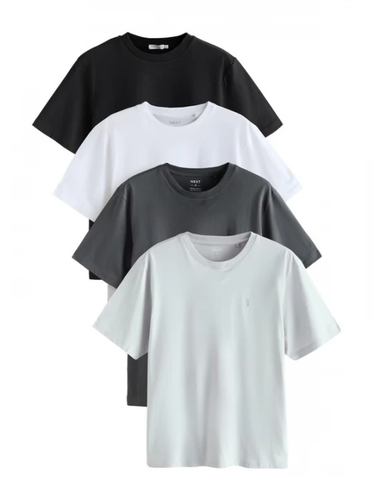 Foto van product Next Shirt lichtgrijs / donkergrijs / zwart / natuurwit