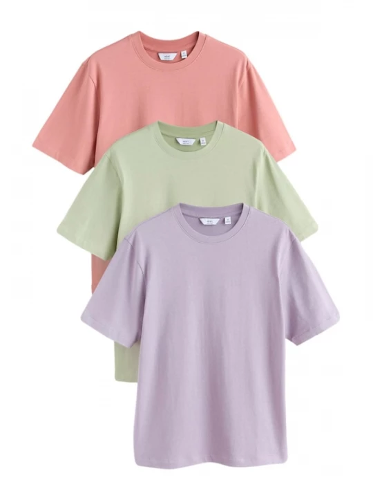 Foto van product Next Shirt lichtgroen / lavendel / pitaja roze