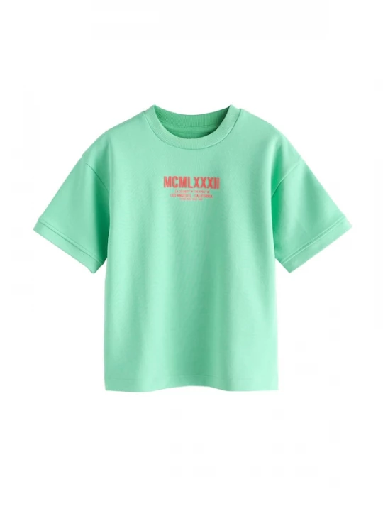 Foto van product Next Shirt lichtgroen / oranjerood