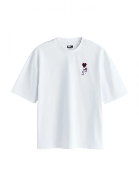 Foto van product Next Shirt lila / neonlila / zwart / wit