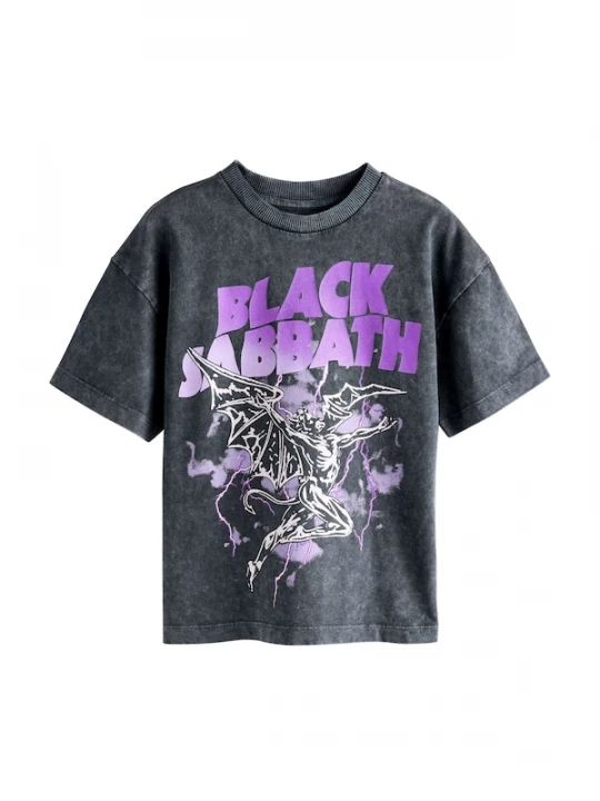 Foto van product Next Shirt lila / zwart / wit