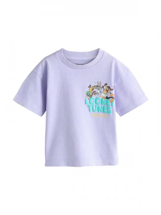 Foto van product Next Shirt 'Looney Tunes' turquoise / bruin / sering / oranje