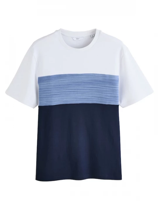 Foto van product Next Shirt marine / blauw gemêleerd / wit