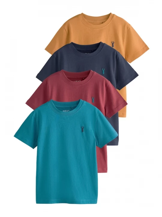 Foto van product Next Shirt marine / mosterd / petrol / wijnrood