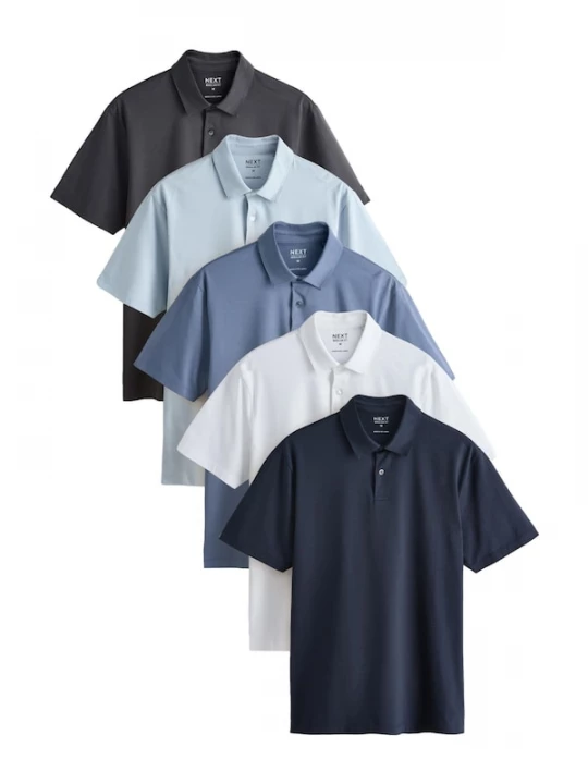 Foto van product Next Shirt marine / opaal / lichtblauw / donkerblauw / wit