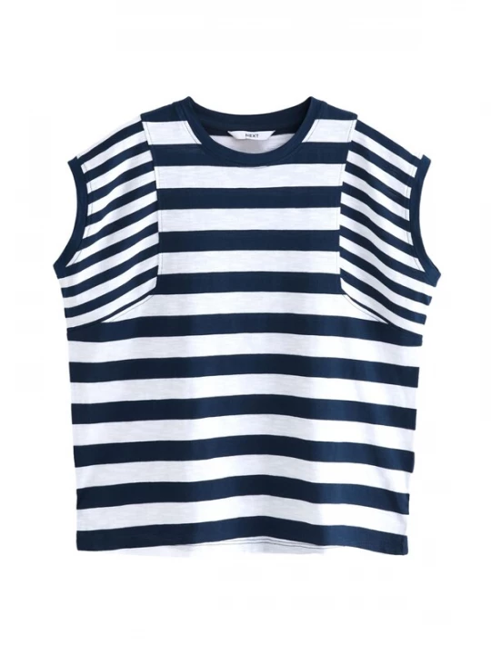 Foto van product Next Shirt marine / wit