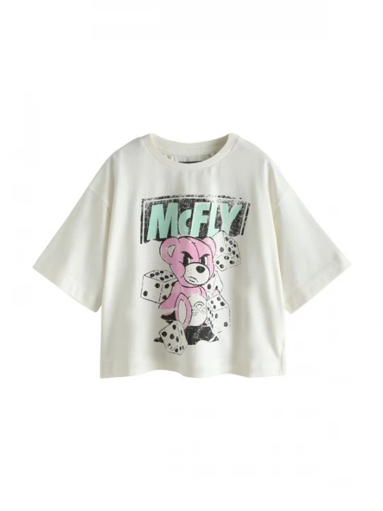 Foto van product Next Shirt 'McFly' mintgroen / oudroze / zwart / wit
