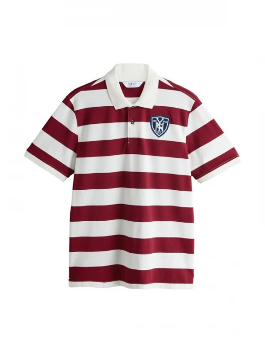 Foto van product Next Shirt merlot / wit