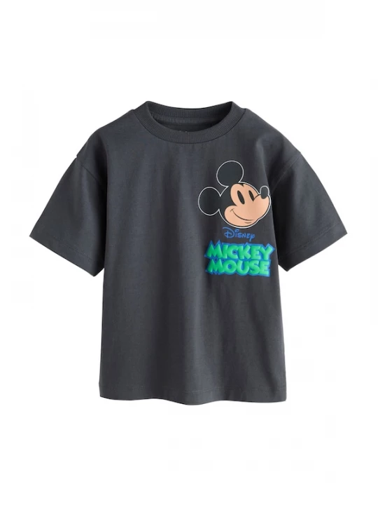 Foto van product Next Shirt 'Mickey Mouse' beige / azuur / donkergrijs / jade groen