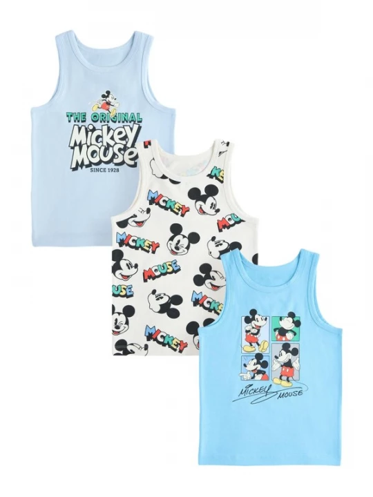 Foto van product Next Shirt 'Mickey Mouse' blauw / lichtblauw / zwart / wit