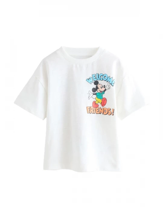 Foto van product Next Shirt 'Mickey Mouse' lichtblauw / groen / rood / wit