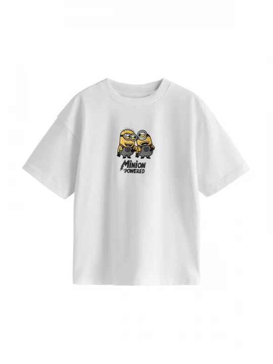 Foto van product Next Shirt 'Minions' geel / grijs / zwart / wit
