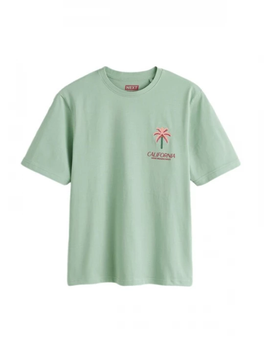 Foto van product Next Shirt mintgroen / donkergroen / abrikoos / rosa