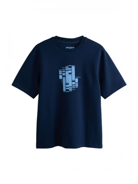 Foto van product Next Shirt 'Motionflex' marine / lichtblauw