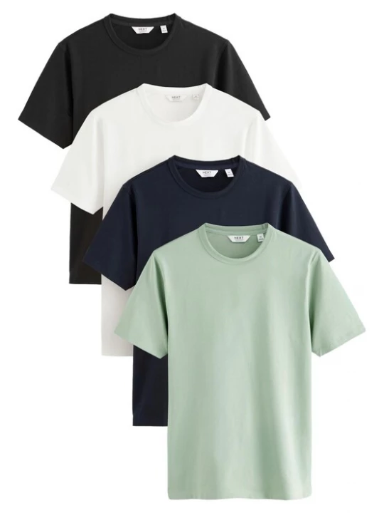 Foto van product Next Shirt 'Motionflex' navy / groen / zwart / wit