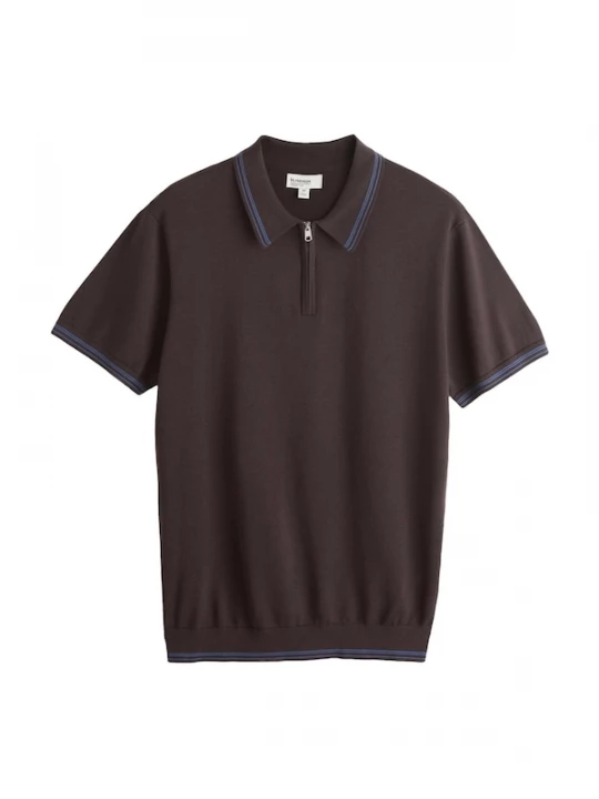 Foto van product Next Shirt 'N.Premium' royal blue / koningsblauw / chocoladebruin