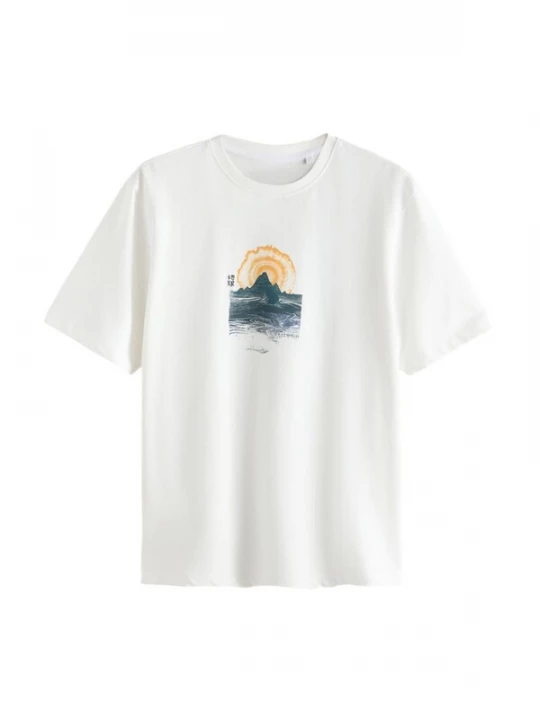 Foto van product Next Shirt nachtblauw / donkerblauw / safraan / wit