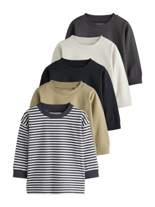 Foto van product Next Shirt navy / antraciet / kaki / zwart / offwhite