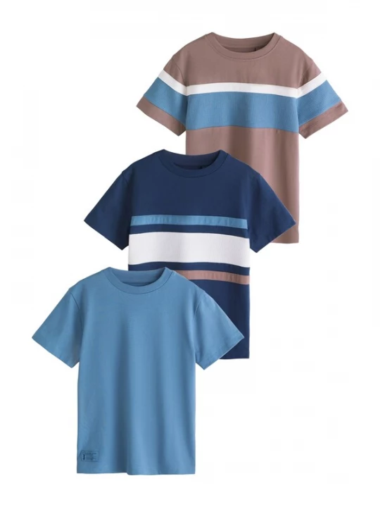 Foto van product Next Shirt navy / azuur / lichtbruin / wolwit