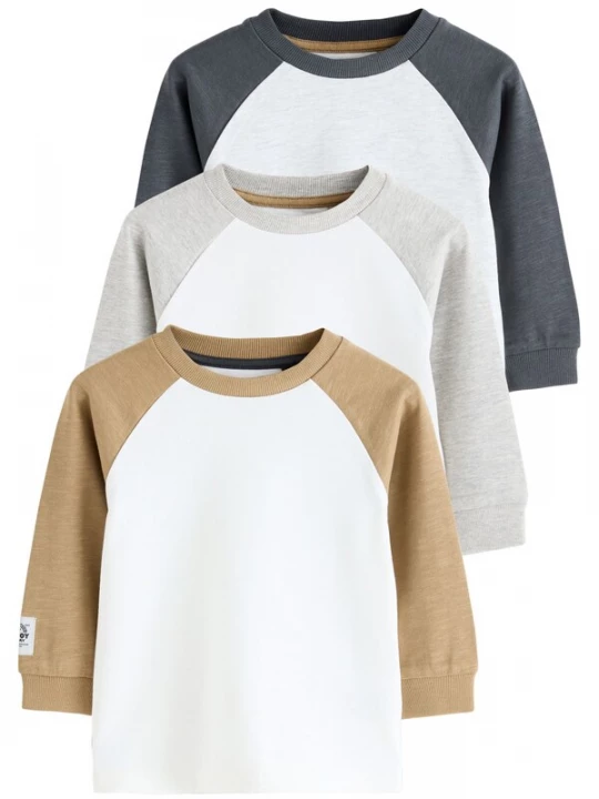 Foto van product Next Shirt navy / brokaat / grijs gemêleerd