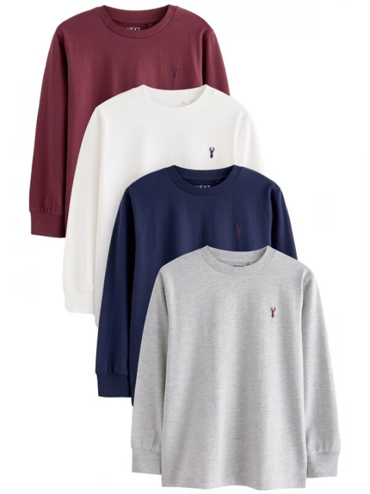 Foto van product Next Shirt navy / grijs / rood / offwhite
