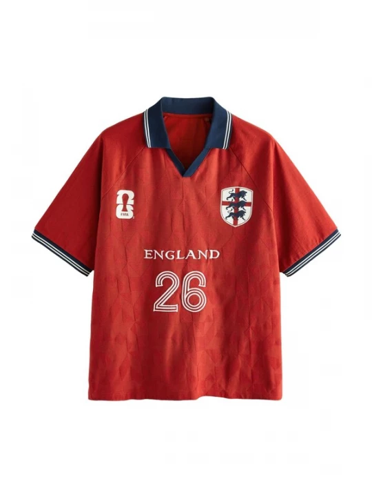 Foto van product Next Shirt navy / knalrood / wit
