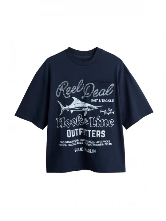 Foto van product Next Shirt navy / lichtblauw