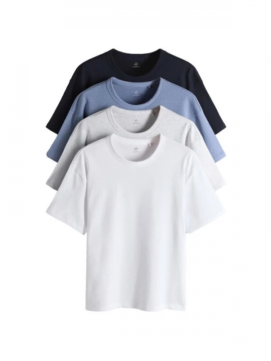 Foto van product Next Shirt navy / lichtblauw / lichtgrijs / wit