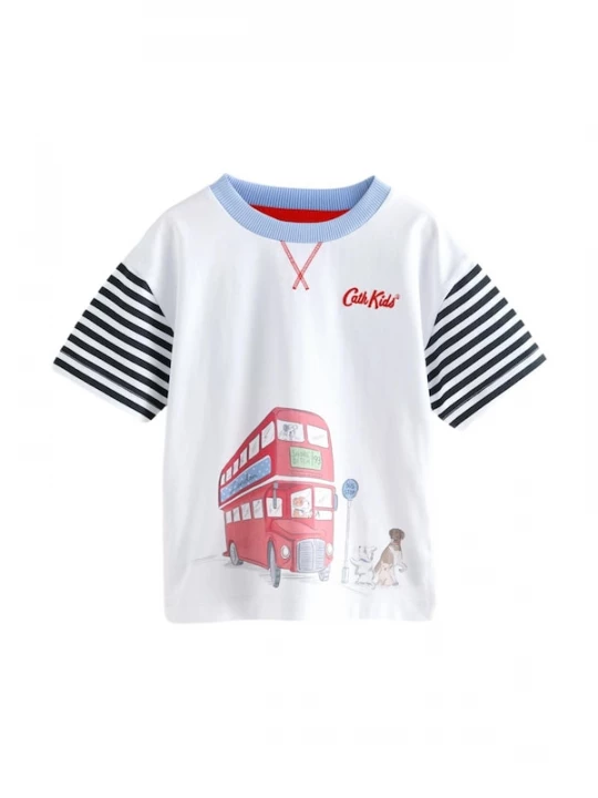 Foto van product Next Shirt navy / lichtblauw / rood / wit