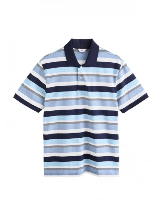 Foto van product Next Shirt navy / lichtblauw / wit