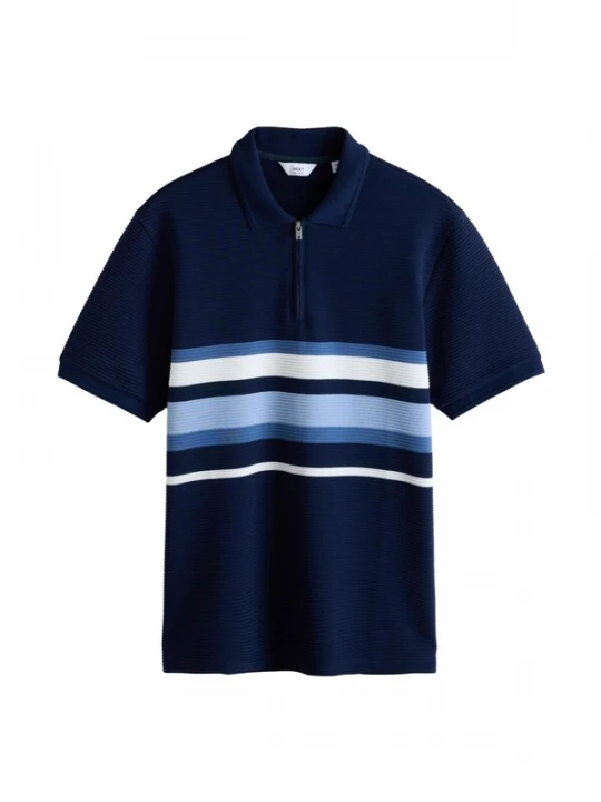 Foto van product Next Shirt navy / lichtblauw / wit